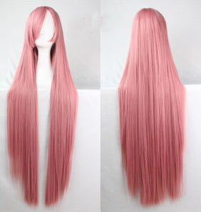100cm Long Synthetic Cosplay Wig with Bangs