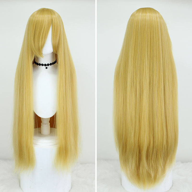 100cm Long Synthetic Cosplay Wig with Bangs