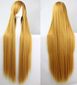 100cm Long Synthetic Cosplay Wig with Bangs