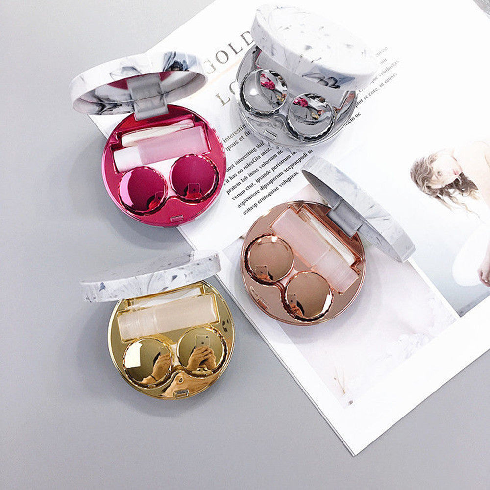 Marbled Contact Lens Case