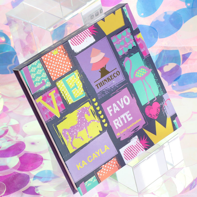 16 Shades Matte And Metallic Eyeshadow Palette