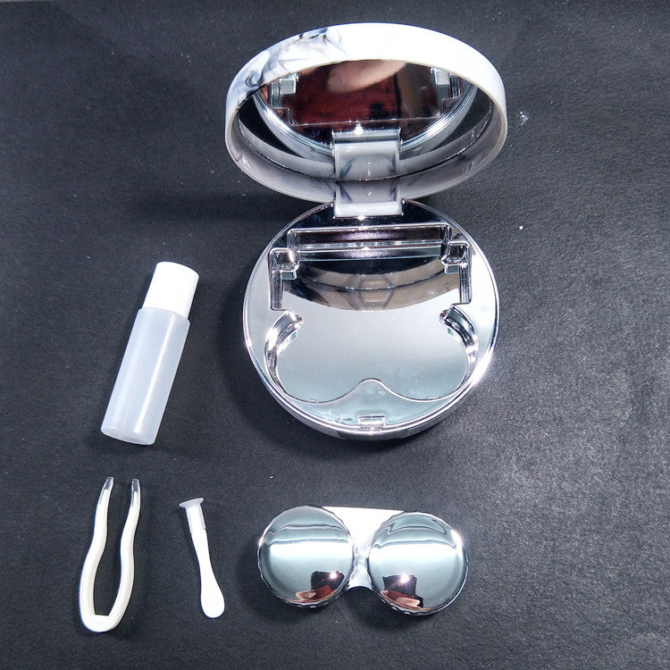 Marbled Contact Lens Case