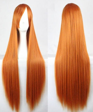 100cm Long Synthetic Cosplay Wig with Bangs